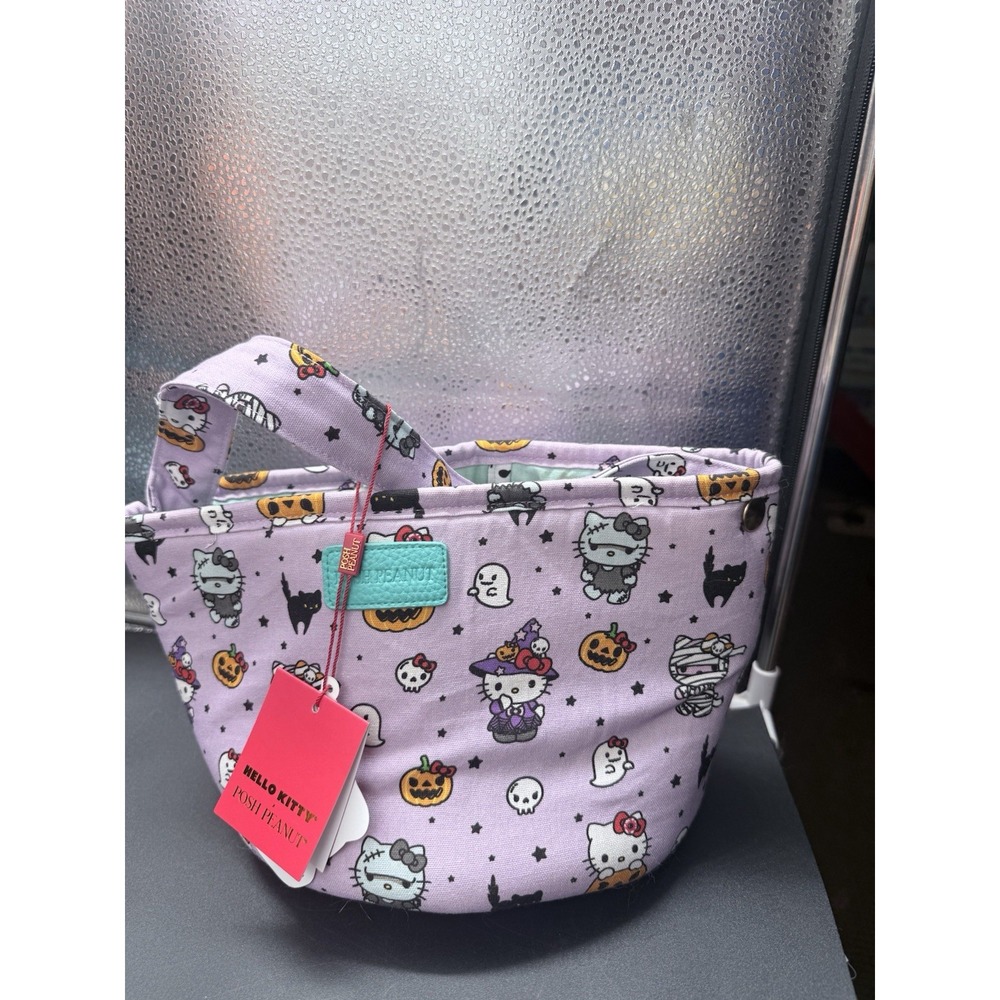 Posh Peanut Hello Kitty Monsters Halloween Basket (Reversible) - NEW WITH TAG